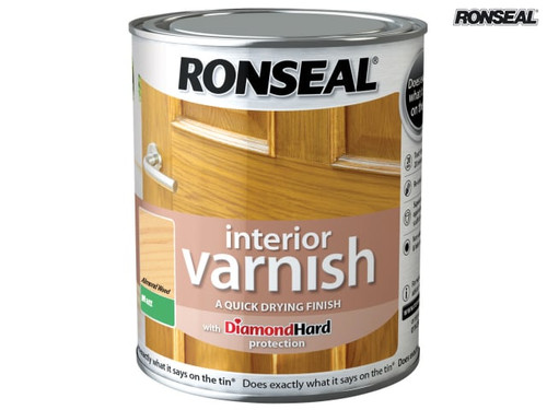 Ronseal - Interior Varnish Quick Dry Matt Almond Wood 750ml