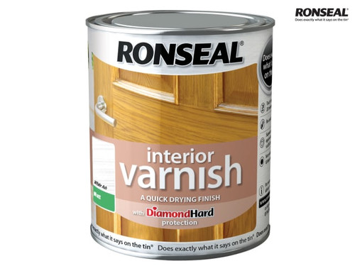 Ronseal - Interior Varnish Quick Dry Matt White Ash 250ml