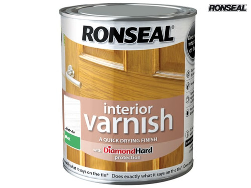 Ronseal - Interior Varnish Quick Dry Matt White Ash 750ml