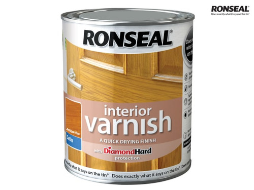Ronseal - Interior Varnish Quick Dry Satin Antique Pine 250ml