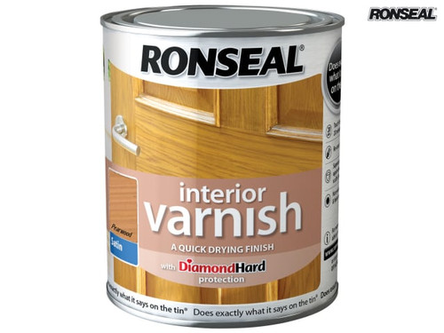 Ronseal - Interior Varnish Quick Dry Satin Pearwood 250ml