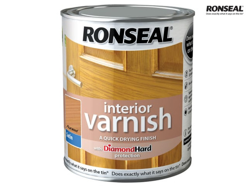 Ronseal - Interior Varnish Quick Dry Satin Pearwood 750ml