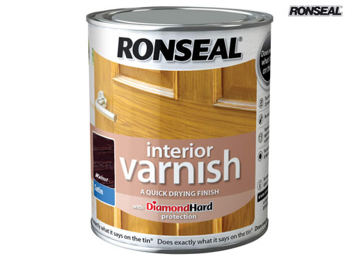 Ronseal - Interior Varnish Quick Dry Satin Walnut 750ml