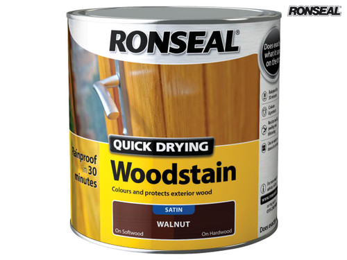 Ronseal - Quick Drying Woodstain Satin Dark Oak 250ml