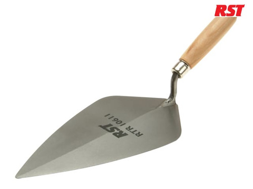 R.S.T. - London Pattern Brick Trowel Wooden Handle 10in