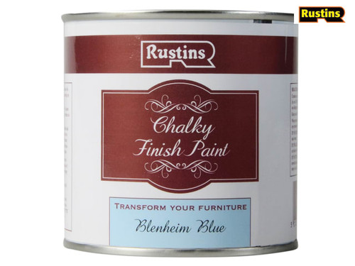 Rustins - Chalky Finish Paint Blenheim Blue 250ml