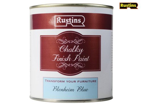 Rustins - Chalky Finish Paint Blenheim Blue 500ml