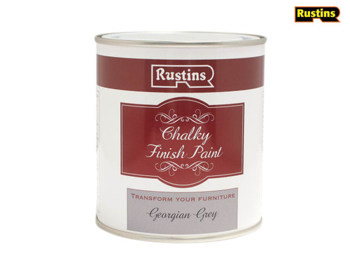 Rustins - Chalky Finish Paint Georgian Grey 500ml