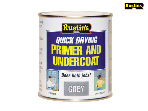 Rustins - Quick Dry Primer & Undercoat Grey 250ml
