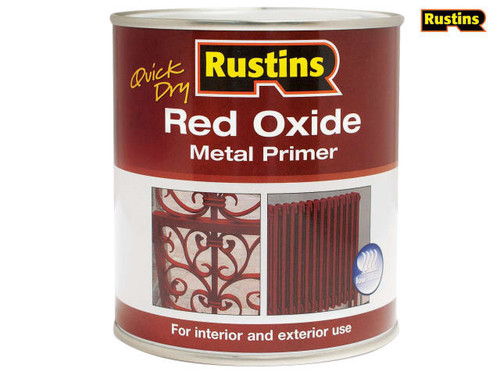 Rustins - Quick Dry Red Oxide Metal Primer 500ml
