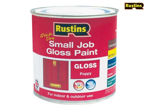 Rustins - Quick Dry Small Job Gloss Paint Poppy 250ml