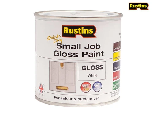 Rustins - Quick Dry Small Job Gloss Paint White 250ml
