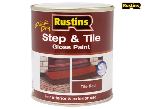 Rustins - Quick Dry Step & Tile Paint Gloss Red 250ml