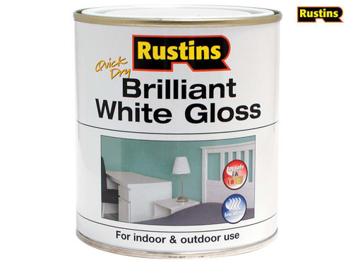 Rustins - Quick Dry Brilliant White Gloss 500ml