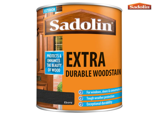 Sadolin - Extra Durable Woodstain Ebony 1 Litre