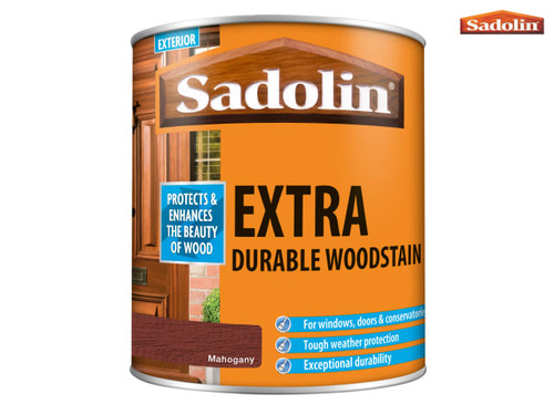 Sadolin - Extra Durable Woodstain Mahogany 1 Litre
