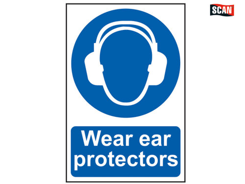Scan - Wear Ear Protectors - PVC 200 x 300mm