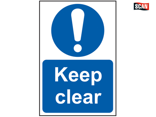 Scan - Keep Clear - PVC 200 x 300mm