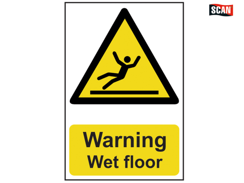 Scan - Warning Wet Floor - PVC 200 x 300mm