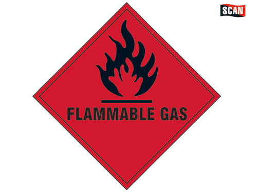 Scan - Flammable Gas SAV - 100 x 100mm