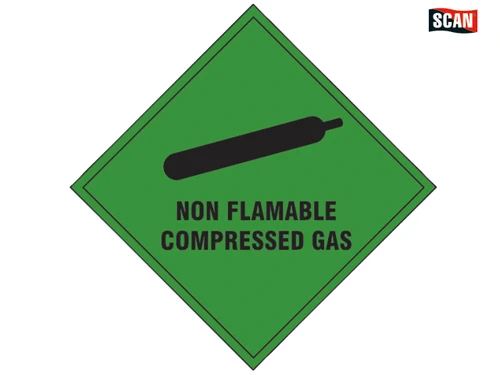 Scan - Non Flammable Compressed Gas SAV - 100 x 100mm