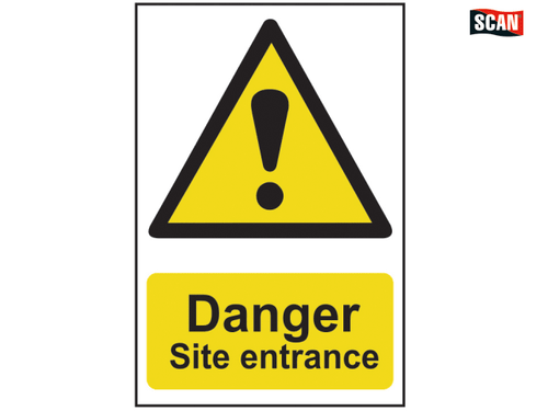 Scan - Danger Site Entrance - PVC 400 x 600mm