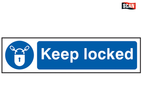 Scan - Keep Locked - PVC 200 x 50mm