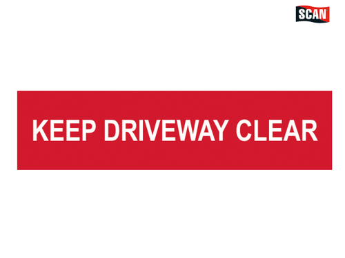 Scan - Keep Driveway Clear - PVC 200 x 50mm