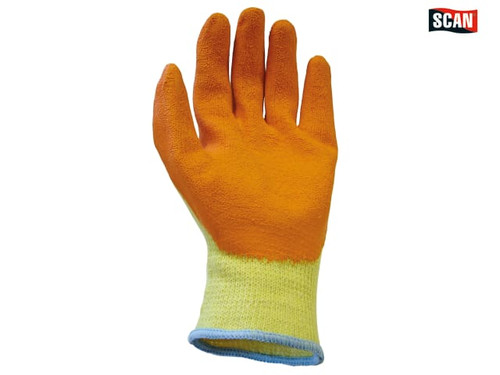Scan - Knit Shell Latex Palm Gloves Size 9 Large (Pack of 12)