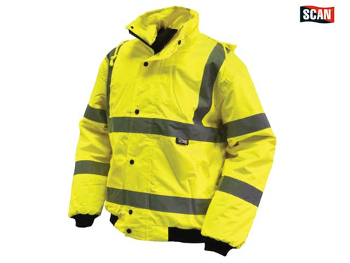 Scan - Hi-Vis Bomber Jacket Yellow - L (44in)