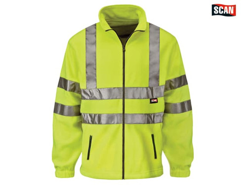 Scan - Hi-Vis Yellow Full Zip Fleece - XL (46in)
