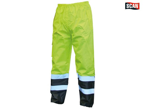 Scan - Hi-Vis Motorway Trouser Yellow Black - XL (44in)