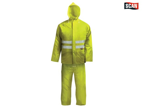 Scan - Hi-Visibility Rain Suit Yellow - L (39-42in)