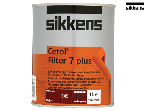 Sikkens - Cetol Filter 7 Plus Translucent Woodstain Mahogany 1 Litre