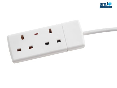 SMJ - Extension Lead 240 Volt 2 Way 13A 5 Metre Neon
