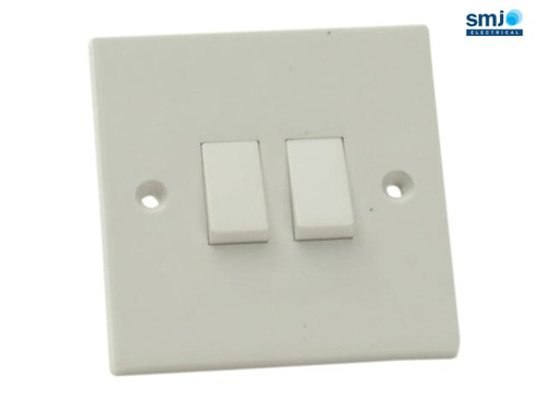 SMJ - Lightswitch 2 Gang 2 Way 10 Amp