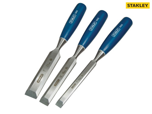 Stanley Tools - 5002 Bevel Edge Chisel Set of 3: 12 18 & 25mm