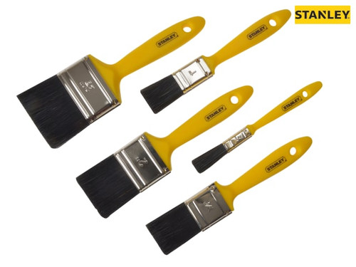 Stanley Tools - Hobby Paint Brush Set of 5 12 25 37 50 & 62mm