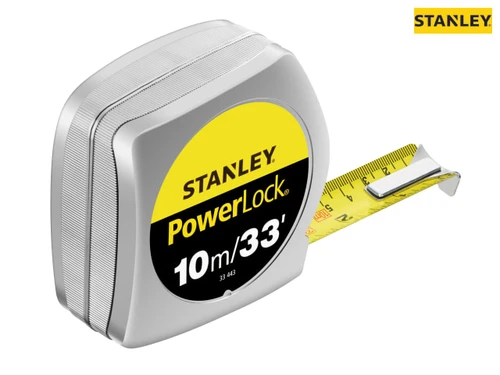 Stanley Tools - PowerLock® Classic Pocket Tape 10m/33ft (Width 25mm)