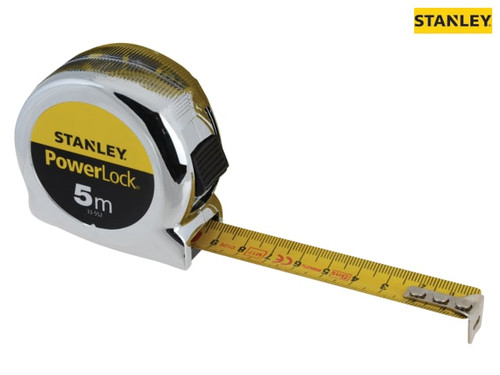 Stanley Tools - PowerLock® Classic Pocket Tape 5m (Width 19mm) (Metric only)