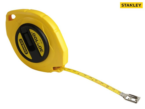 Stanley Tools - Closed Case Steel Long Tape 30m/100ft (Width 10mm)