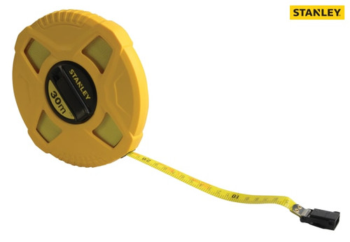 Stanley Tools - Closed Case Fibreglass Long Tape 30m (Width 13mm)