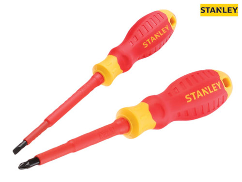 Stanley Tools - FatMax® VDE Insulated Pozi & Slotted Screwdriver Set 2 Piece