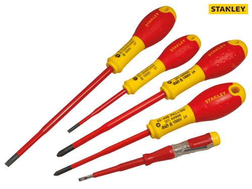 Stanley Tools - FatMax® VDE Insulated Screwdriver Set of 5 SL/PZ
