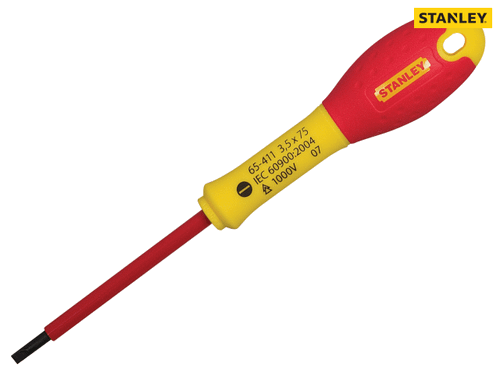 Stanley Tools - FatMax® VDE Insulated Screwdriver Parallel Tip 2.5 x 50mm
