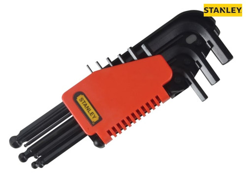 Stanley Tools - Ball End Hexagon Key Set of 9 Metric (1.5-10mm)