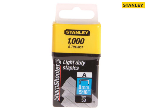 Stanley Tools - TRA2 Light-Duty Staple 8mm TRA205T Pack 1000