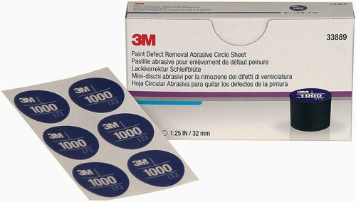 3M Paint Defect Removal Abrasive Circle 1000g Pack of 10 - 3M 33889