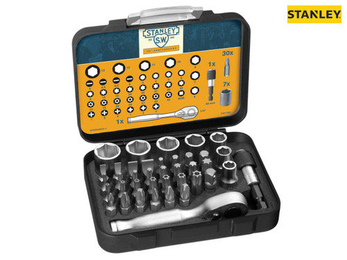 Stanley Tools - 175th Anniversary 1/4in Mixed Socket Set 39 Piece