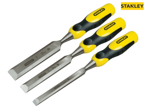 Stanley Tools - DYNAGRIP™ Bevel Edge Chisel with Strike Cap Set of 3